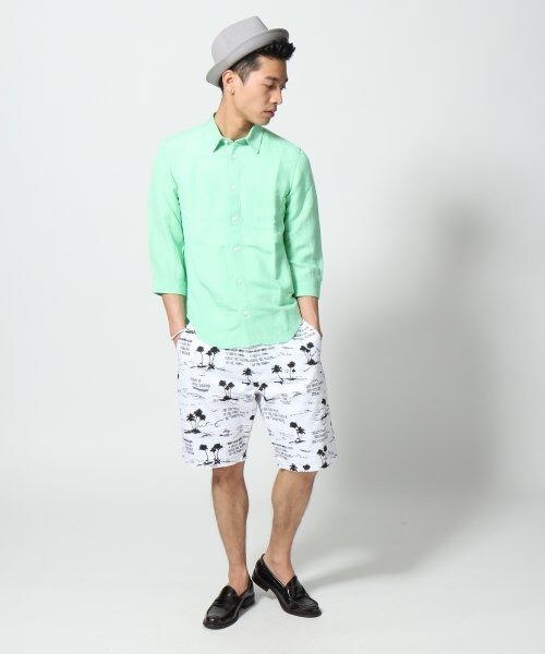 HARE（ハレ）の「ハンドタッチリゾートショーツ（パンツ・メンズ・オフホワイト/ブラック・Ｓ/Ｍ/Ｌ）」の9枚目の写真