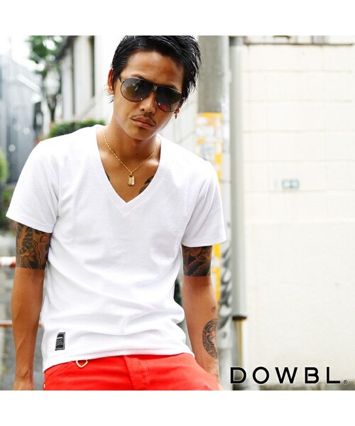 DOWBL（ダブル）の「カラーパイルTシャツ（）」 - WEAR