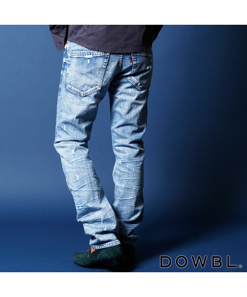 DOWBL（ダブル）の「VINTAGE STRAIGHT DENIM（パンツ・メンズ・ライトインディゴ/インディゴ・42（S）/44（M）/46（L））」の5枚目の写真