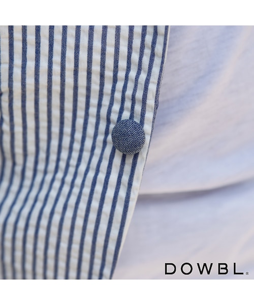 DOWBL（ダブル）の「シアサッカーテーラードジャケット（ジャケット/アウター・メンズ・ホワイトブルー・42/44/46）」の3枚目の写真