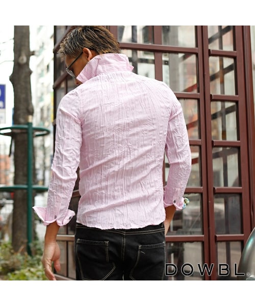 DOWBL（ダブル）の「クリンクルストライプシャツ（）」 - WEAR