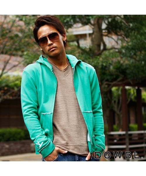 DOWBL（ダブル）の「カットオフダメージジップパーカー（）」 - WEAR