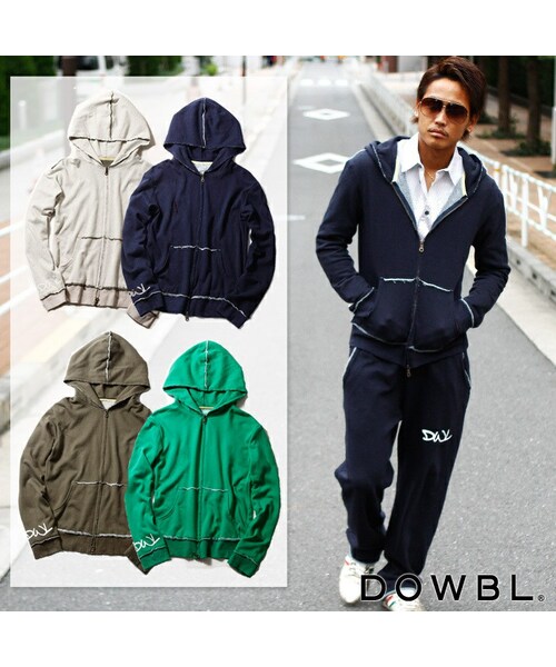 DOWBL（ダブル）の「カットオフダメージジップパーカー（）」 - WEAR