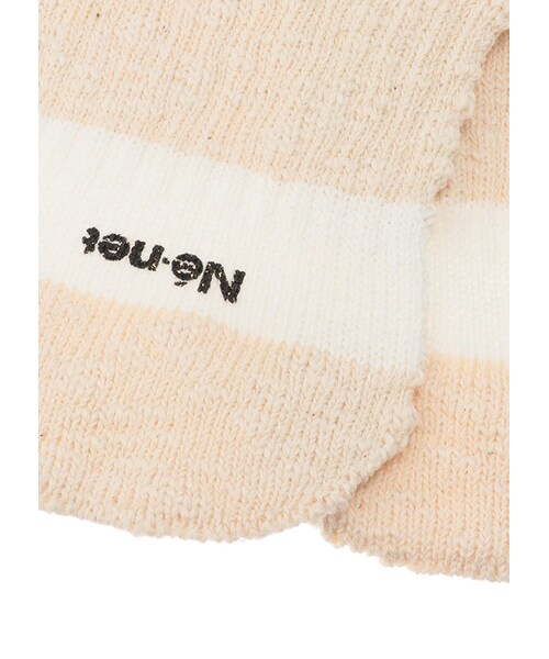 Ne-net（ネネット）の「ネ・ネット / 配色和紙スラブソックス / ソックス（レッグウェア・white 02○03○/navy 02○03○/silver gray 02○03○・サイズ,幅,かかと~つま先,かかと~トップ,02,8,17,12.5,03,8,20,13,）」の5枚目の写真