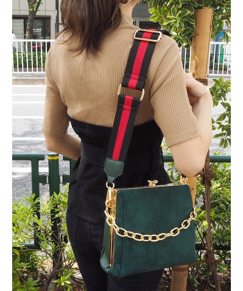 MURUA（ムルーア）の「ラインショルダーBAG（ハンドバッグ）」 - WEAR