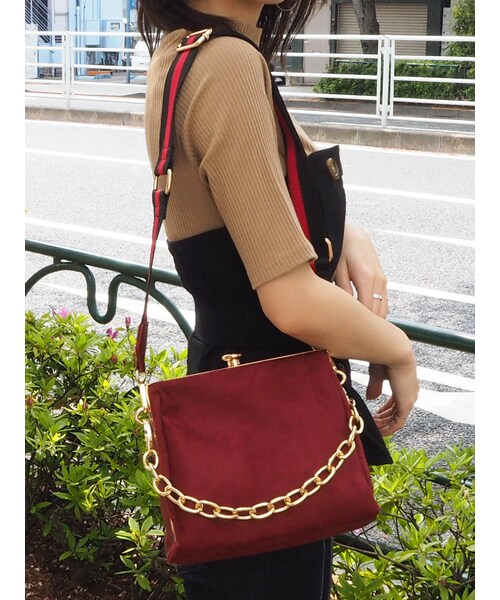 MURUA（ムルーア）の「ラインショルダーBAG（ハンドバッグ）」 - WEAR