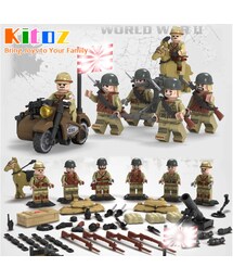 レゴ互換 レゴ レゴ風 LEGO 特殊部隊 旧日本軍６体セット 武器多数