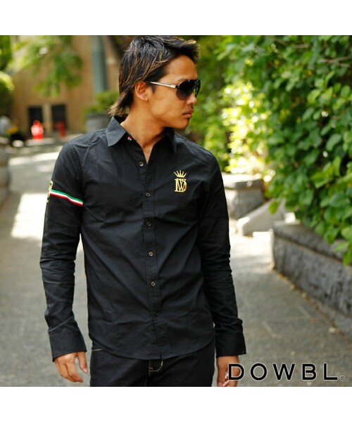 DOWBL（ダブル）の「エンブレムイタリアラインシャツ（）」 - WEAR