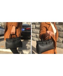 高見え◎黒のハンドバッグ【ノーブランド・美品】 no brand（ノーブランド）の「【Zooler】2way 黒 本革