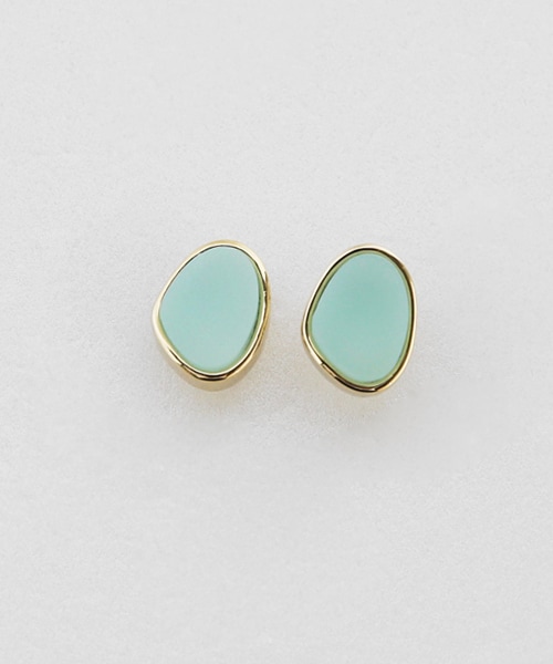 DHOLIC（ディーホリック）の「フレームカラーミニピアス（ピアス（両耳用）・レディース・ホワイト/ピンク/グリーン/ブラック・FREE）」の3枚目の写真