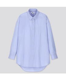 UNIQLO | エクストラファインコットンオーバーサイズロングシャツ（長袖）(シャツ/ブラウス)