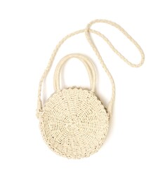 flower | paper circle shoulder(かごバッグ)