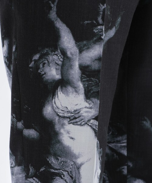 LAD MUSICIAN（ラッドミュージシャン）の「ウールギャバジン（パンツ・メンズ・WHT/BLK・42/44/MODEL:176cm SIZE:44）」の10枚目の写真