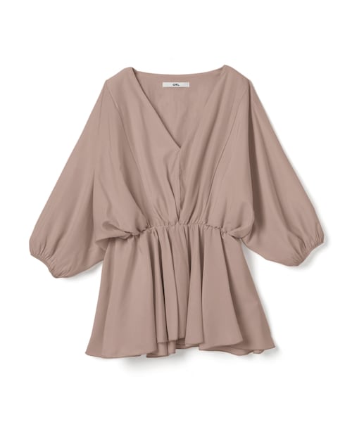 GRL（グレイル）の「ボリュームスリーブVネックチュニック（チュニック・レディース・オフホワイト/ベージュ/ブラック・F）」の3枚目の写真