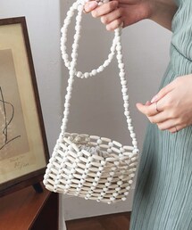 DHOLIC | 巾着SETウッドビーズショルダーバッグ(ショルダーバッグ)