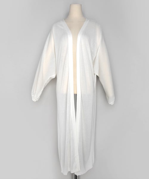 DHOLIC（ディーホリック）の「ロングニットオープンカーディガン（カーディガン/ボレロ・レディース・ホワイト/ブラック/ベージュ・FREE）」の1枚目の写真