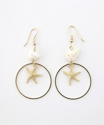 DHOLIC | ヒトデリングドロップピアス(ピアス（両耳用）)