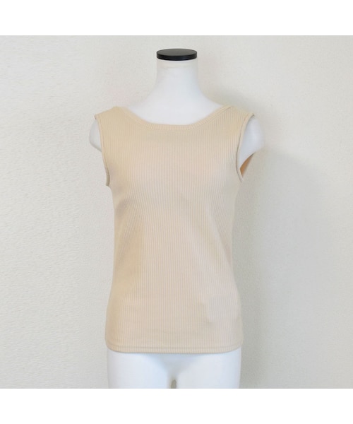 no brand(ノーブランド)の「バックオープンリブタンク(パット付き)(タンクトップ・レディース・その他)」の8枚目の写真