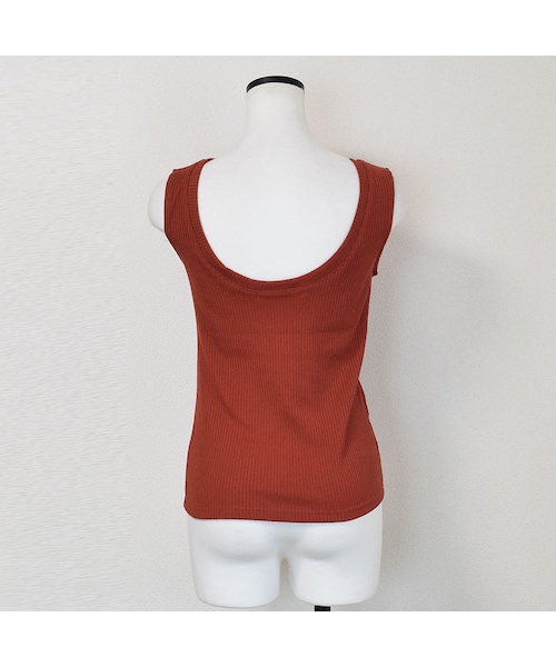 no brand(ノーブランド)の「バックオープンリブタンク(パット付き)(タンクトップ・レディース・その他)」の11枚目の写真