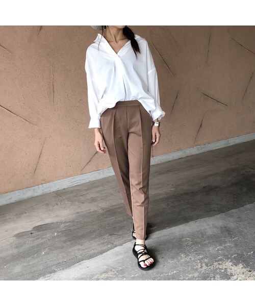 copine（コピン）の「再入荷！きれいめカジュアル！美脚シルエットテーパードパンツ(3color)【クリックポスト対象商品】（その他パンツ・レディース・その他）」の2枚目の写真