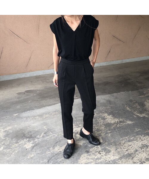 copine（コピン）の「再入荷！きれいめカジュアル！美脚シルエットテーパードパンツ(3color)【クリックポスト対象商品】（その他パンツ・レディース・その他）」の13枚目の写真