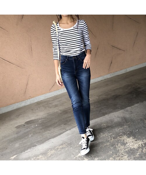 copine（コピン）の「11月24日再入荷！スーパーストレッチスキニーデニム【クリックポスト対象商品】（デニムパンツ・レディース・その他）」の4枚目の写真