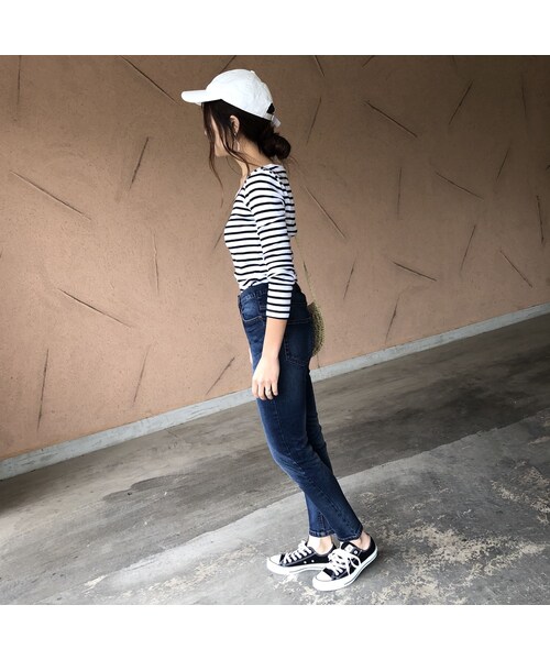 copine（コピン）の「11月24日再入荷！スーパーストレッチスキニーデニム【クリックポスト対象商品】（デニムパンツ・レディース・その他）」の3枚目の写真