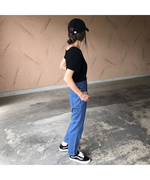 copine（コピン）の「大人可愛い！ワイドリブアシメネックトップス(2color)【クリックポスト対象商品】（Tシャツ/カットソー・レディース・その他）」の9枚目の写真