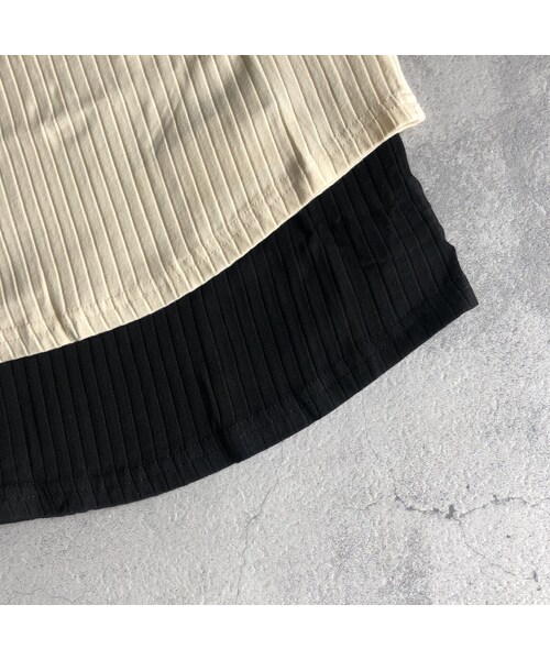 copine（コピン）の「大人可愛い！ワイドリブアシメネックトップス(2color)【クリックポスト対象商品】（Tシャツ/カットソー・レディース・その他）」の15枚目の写真