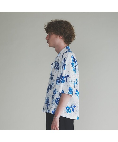 RYO TAKASHIMA（リョウタカシマ）の「Blue rose Open Color Shirt    (WHITE)（シャツ/ブラウス・メンズ・その他）」の8枚目の写真
