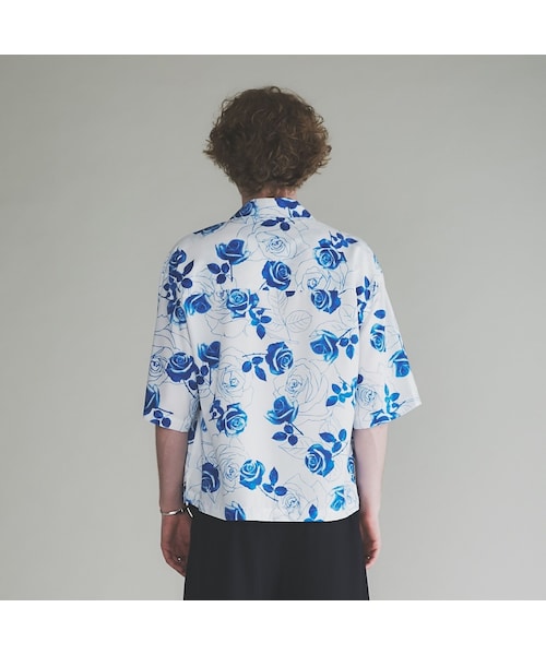 RYO TAKASHIMA（リョウタカシマ）の「Blue rose Open Color Shirt    (WHITE)（シャツ/ブラウス・メンズ・その他）」の9枚目の写真