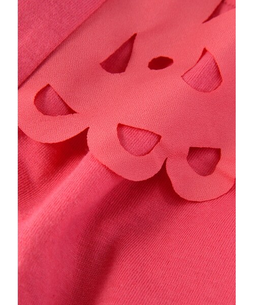 Ne-net（ネネット）の「ネ・ネット / (P)キツネカットワーク / ワンピース（ワンピース/ドレス・レディース・white(01)/khaki(09)/red(21)・02）」の5枚目の写真