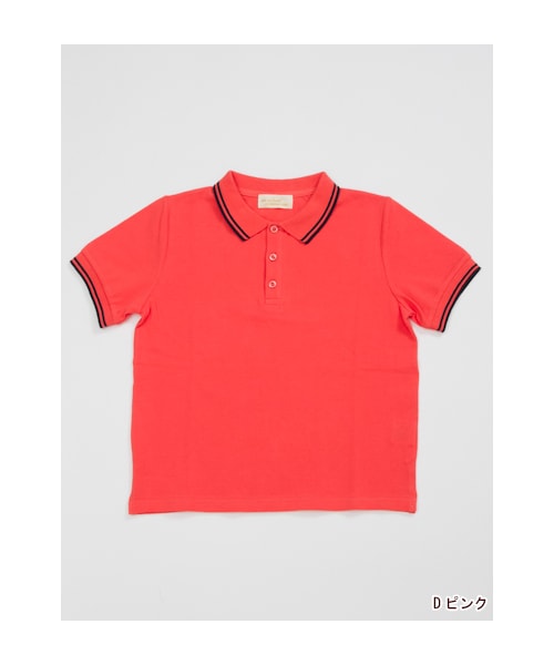 w closet(ダブルクローゼット)の「カノコ編みライン入ポロシャツ(トップス・レディース・オフホワイト/サックス/Dピンク/ブラック・FREE)」の4枚目の写真