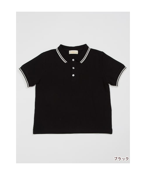 w closet(ダブルクローゼット)の「カノコ編みライン入ポロシャツ(トップス・レディース・オフホワイト/サックス/Dピンク/ブラック・FREE)」の5枚目の写真