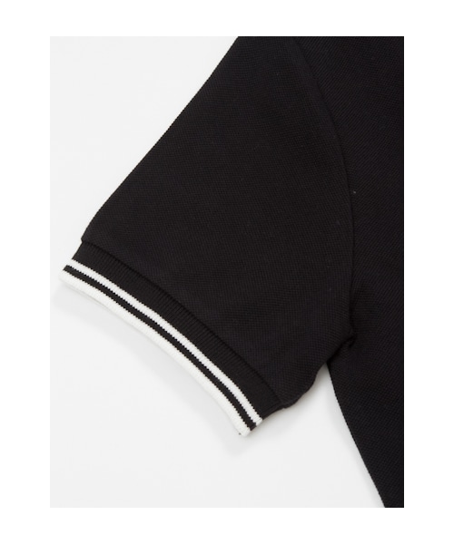 w closet(ダブルクローゼット)の「カノコ編みライン入ポロシャツ(トップス・レディース・オフホワイト/サックス/Dピンク/ブラック・FREE)」の9枚目の写真