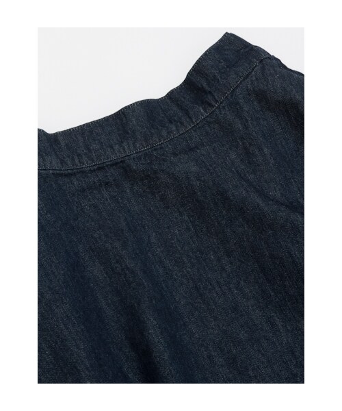 w closet(ダブルクローゼット)の「デニムひざ下丈フレアスカート(パンツ・レディース・ワンウォッシュ/ホワイト・FREE)」の6枚目の写真