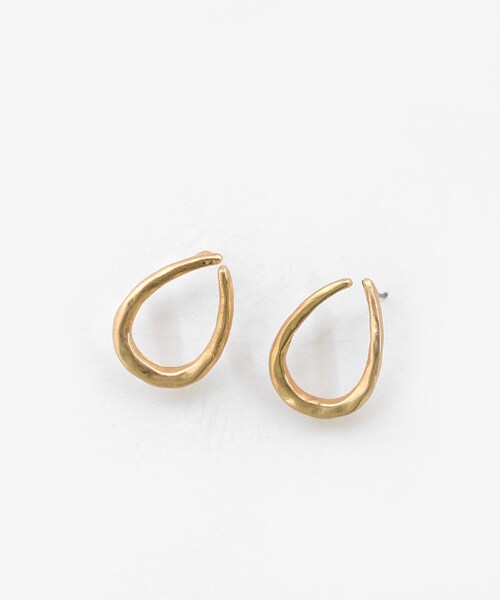 DHOLIC（ディーホリック）の「マットウォータードロップフレームピアス（ピアス（両耳用）・レディース・シルバー/ゴールド・FREE）」の2枚目の写真