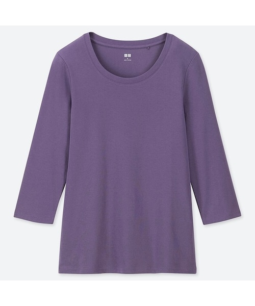 UNIQLO（ユニクロ）の「コットンフライスクルーネックT（7分袖