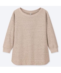 UNIQLO | ワッフルクルーネックT（7分袖）(Tシャツ/カットソー)