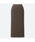 ユニクロ Skirt "リブタイトロングスカート（丈標準76～80cm）"