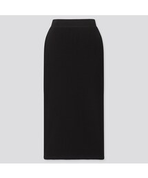 UNIQLO | リブタイトロングスカート（丈短め71～75cm）(スカート)