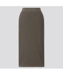 UNIQLO | リブタイトロングスカート（丈短め71～75cm）(スカート)