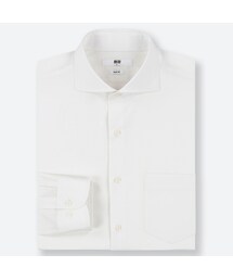 UNIQLO | ファインクロスストレッチスリムフィットブロードシャツ（カッタウェイ・長袖）(シャツ/ブラウス)