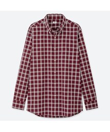 UNIQLO | エクストラファインコットンブロードチェックシャツ（ボタンダウン・長袖）(シャツ/ブラウス)
