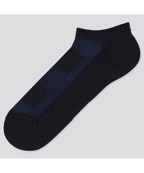 UNIQLO（ユニクロ）の「パイルメッシュショートソックス（ソックス/靴下・メンズ・DARK GRAY 08/WHITE 00/BLACK 09/RED 16/NAVY 69/BLUE 68/GRAY 03・27-29/25-27）」の5枚目の写真
