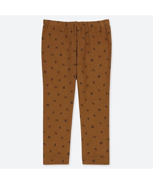 UNIQLO（ユニクロ）の「レギンス（キャンプ･10分丈）（その他ベビー用品・キッズ・BLACK 09/BROWN 35・100/80/70/110/90）」の2枚目の写真