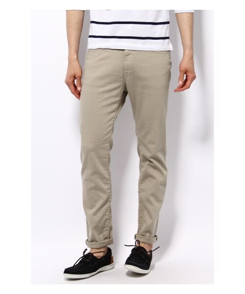 JOURNAL STANDARD relume(ジャーナルスタンダード レリューム)の「64 ストレッチツイルオーバーダイ5ポケットパンツ(パンツ・メンズ・グレー/グレーA/ホワイト/ベージュ B/グリーン/ブルー A/サックスブルー B・S/M/L/XL)」の3枚目の写真