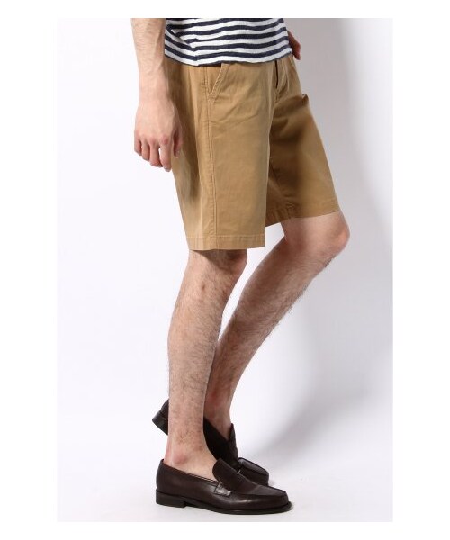 417 EDIFICE（フォーワンセブンエディフィス）の「60/2ツイルショートパンツ（ショート・ハーフパンツ・メンズ・ホワイト/ベージュ/グリーン B/ネイビー/ブルー A/イエロー・S/M/L）」の8枚目の写真