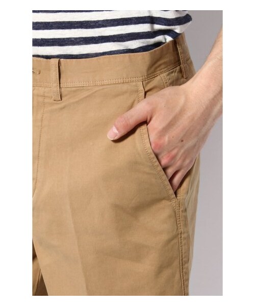 417 EDIFICE（フォーワンセブンエディフィス）の「60/2ツイルショートパンツ（ショート・ハーフパンツ・メンズ・ホワイト/ベージュ/グリーン B/ネイビー/ブルー A/イエロー・S/M/L）」の12枚目の写真