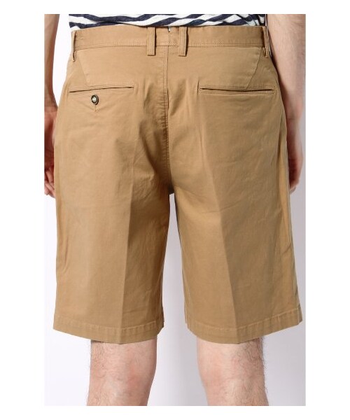 417 EDIFICE（フォーワンセブンエディフィス）の「60/2ツイルショートパンツ（ショート・ハーフパンツ・メンズ・ホワイト/ベージュ/グリーン B/ネイビー/ブルー A/イエロー・S/M/L）」の11枚目の写真